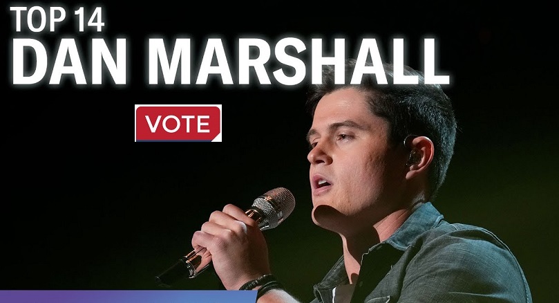Vote Dan Marshall Top 14 American Idol 24 April 2022 Text Number Voting App