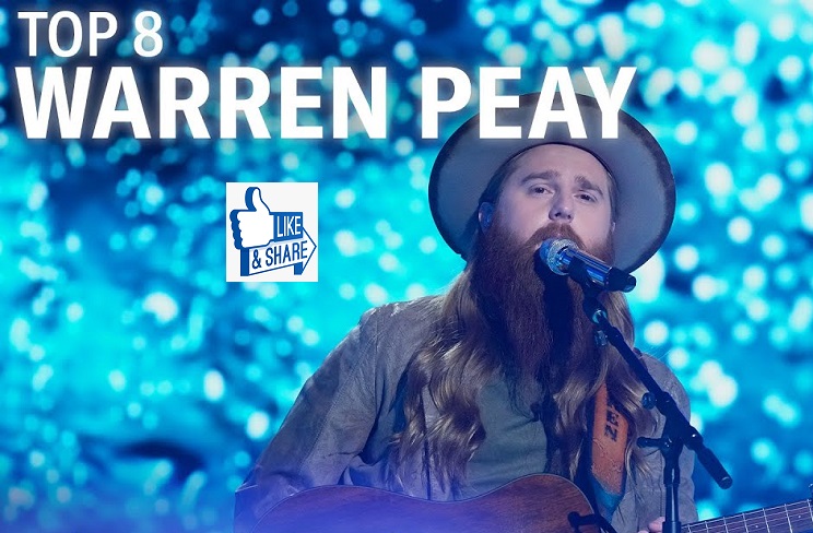 Warren Peay American Idol Top 8 Performance (Colder Weather) 1 May 2023