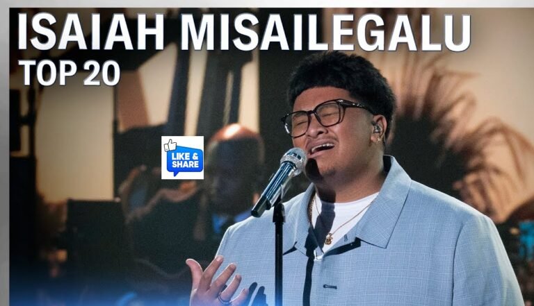 Isaiah Misailegalu American Idol 2025 Top 20 Performance 20 April 2025