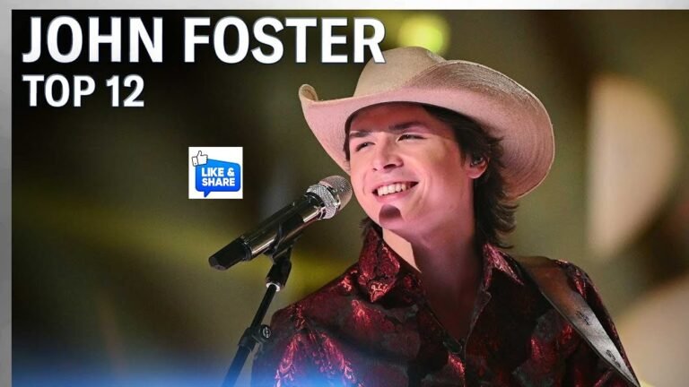 John Foster American Idol 2025 Top 12 Performance Video Highlights