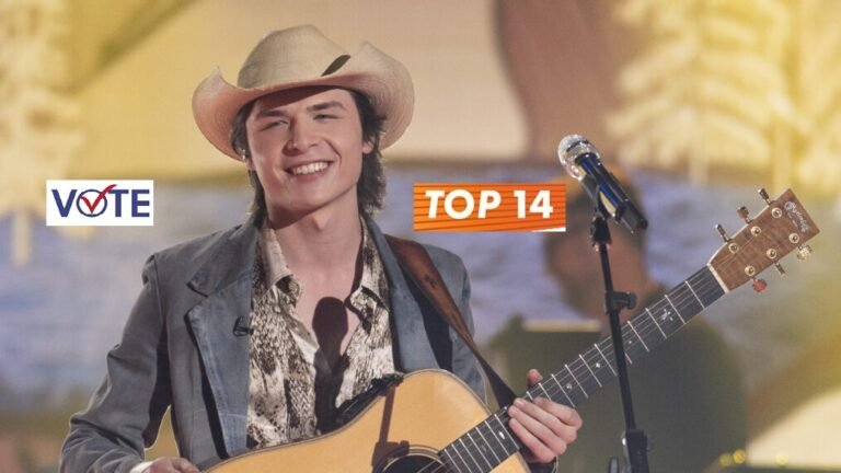 Vote John Foster American Idol Top 14 Voting Text Numbers 27 April 2025