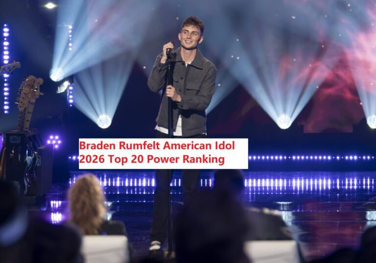 Braden Rumfelt American Idol 2026 Top 20 Power Ranking Spoiler Predictions