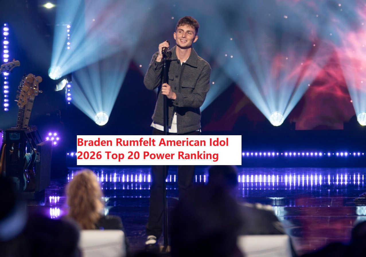 Braden Rumfelt American Idol 2026 Top 20 Power Ranking Spoiler Predictions